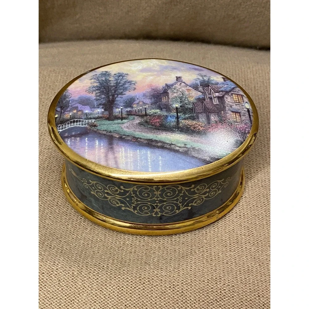 VNTG Porcelain Music Jewelry Thomas Kinkade 